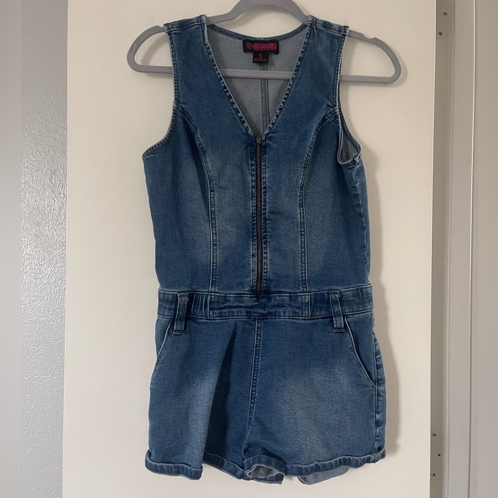 Denim romper